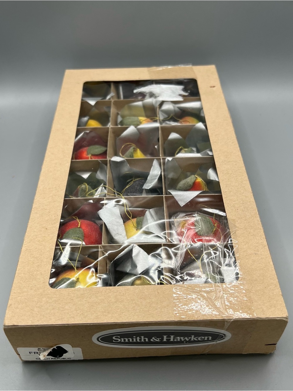 Vintage Smith & Hawkins Glittery Marzipan Fruit Christmas Ornaments (RARE) - 18